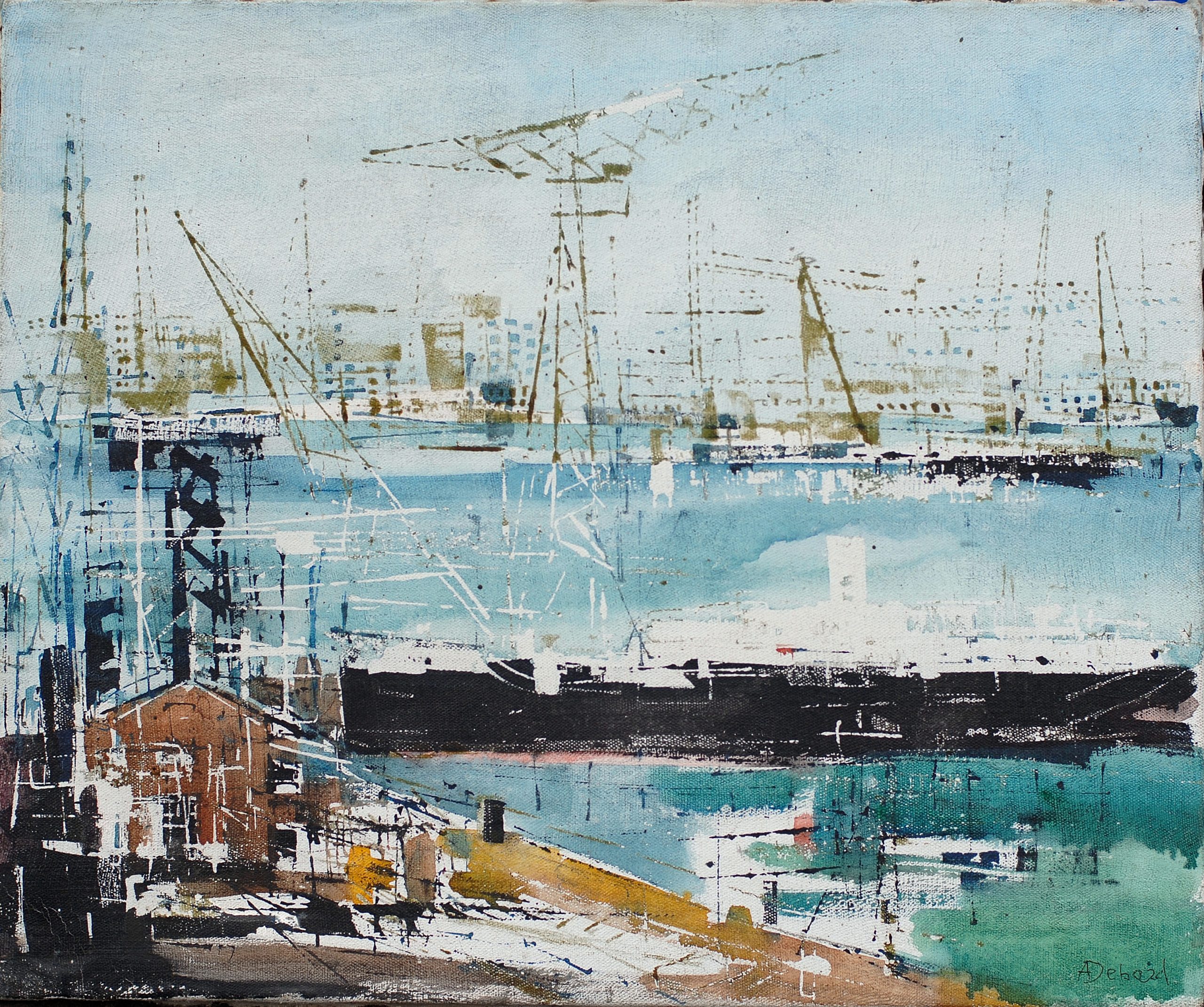 Grues dans un Port industriel Grues dans un Port industriel