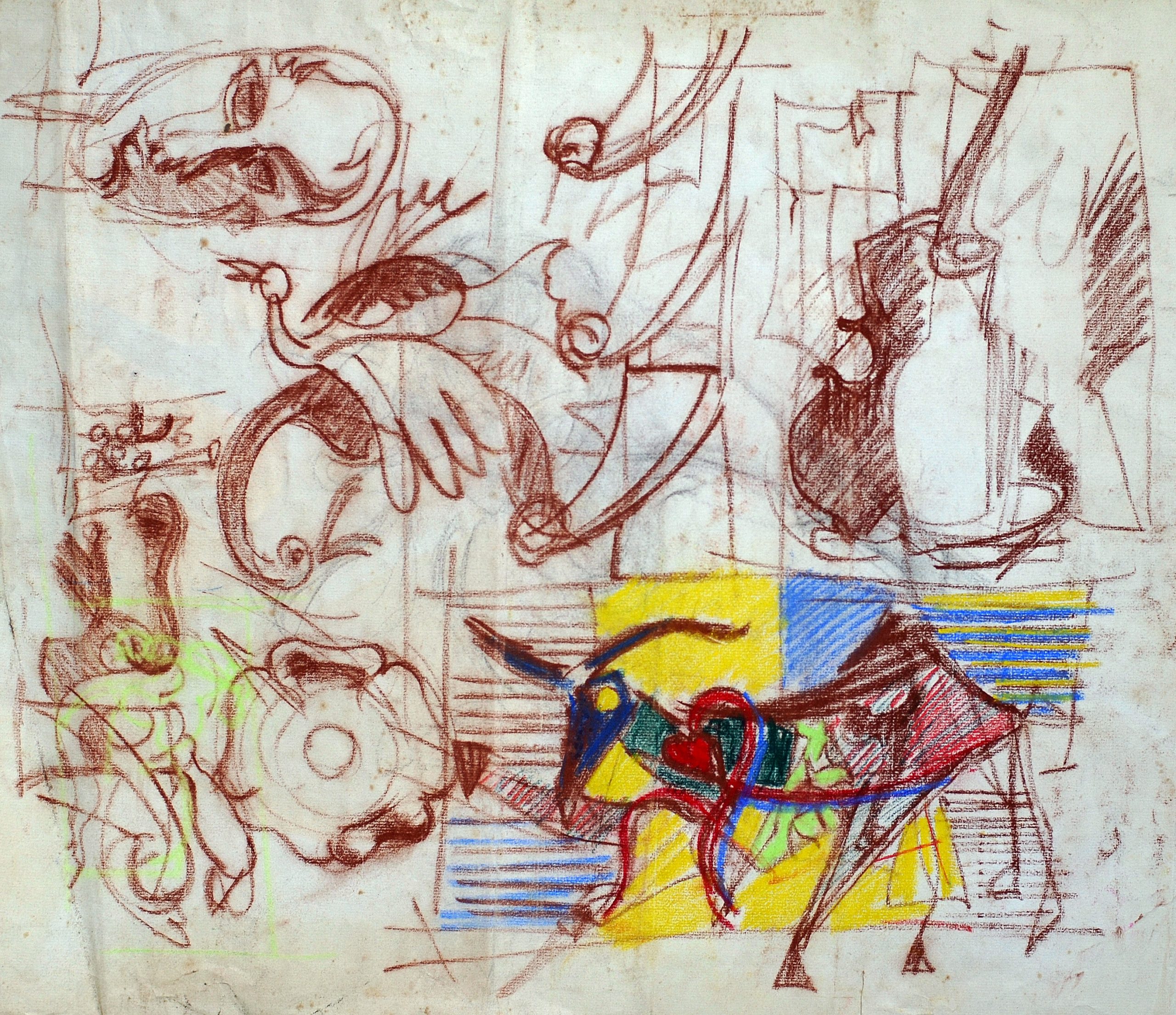 Chèvre, cigogne et contre-basse Chèvre, cigogne et contre-basse