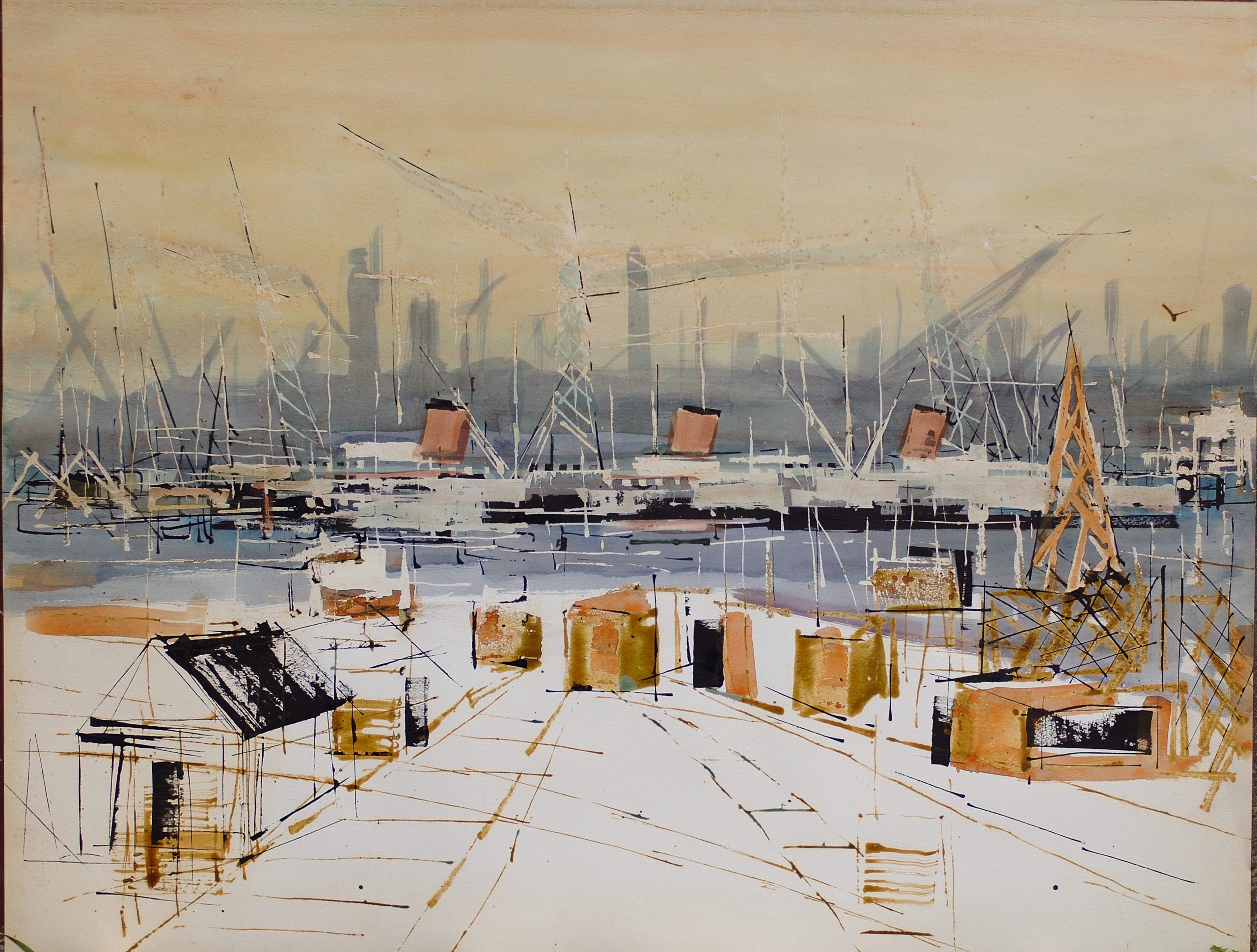 conteneur à quai conteneur à quai